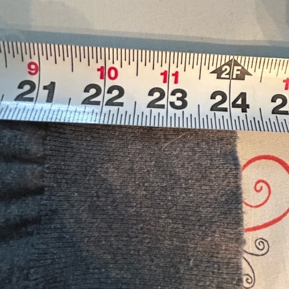 Lauren Ralph Lauren Cashmere Blend Gray Horse Button Cardigan Size M Old Money - Picture 6 of 10